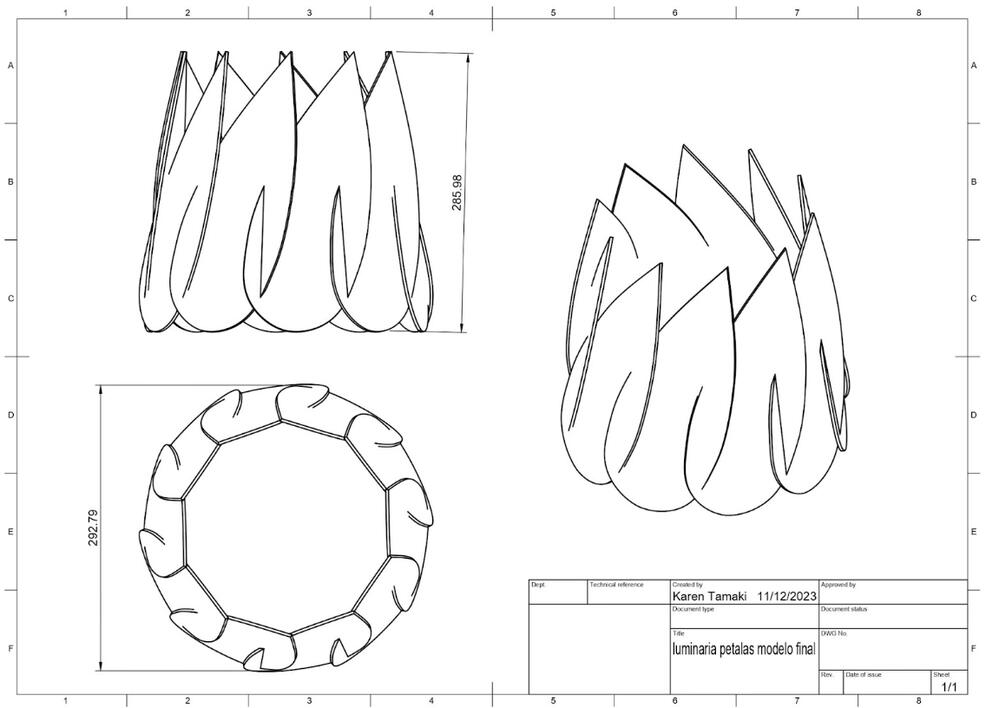 Desenho técnico do projeto Desenho técnico do projeto