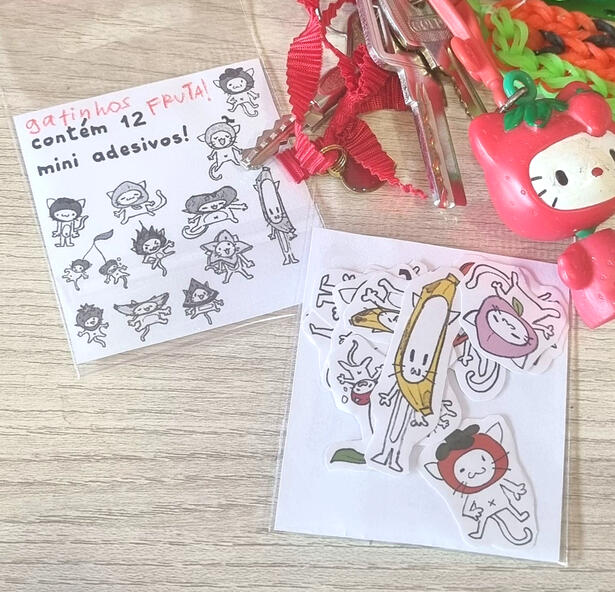 Kits de adesivos de papel.