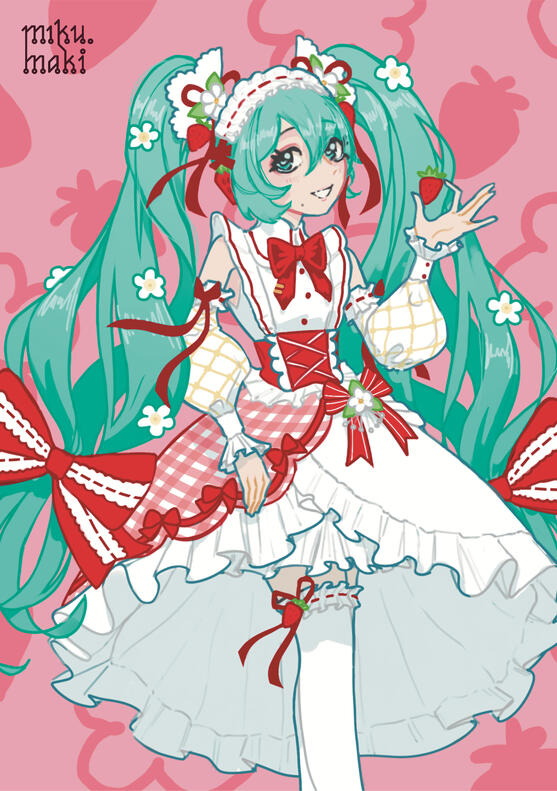 Strawberry Hatsune Miku.